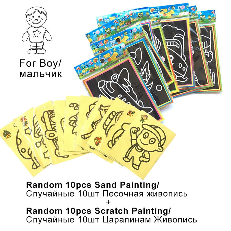 Magic Scratch Art Doodle Pad Educational Toy Magic Scratch Art Doodle Pad Educational Toy